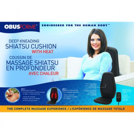 Deep Kneading Shiatsu Massage Cushion- Obusforme
