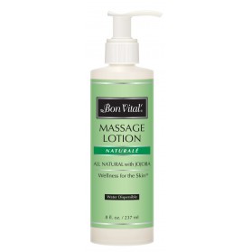 Bon Vital' Naturalé Massage Lotion 8 fl oz Bottle with Pump