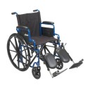 Blue Streak Wheelchair Flip Back Desk Arms & Elevated Leg Rest