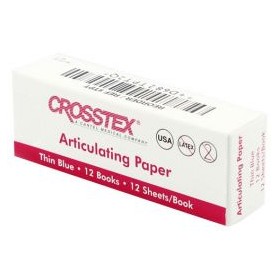 Thin Blue Articulating Paper- Crosstex