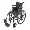 Lightweight Steel Wheelchair 16" Wide With Elevating Legrest