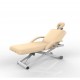 2 Section Massage Table With Armrest and Foot Remote (Beige)