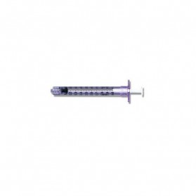 General Use Syringe, Luer-Lok Tip, Sterile 1ml- 100/box