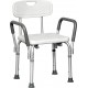 Deluxe Shower Chair with Back and Padded Arms