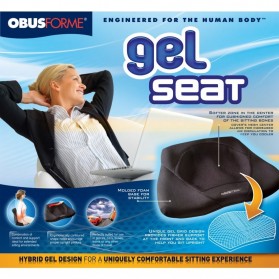 Contoured Gel Seat For Upright Posture